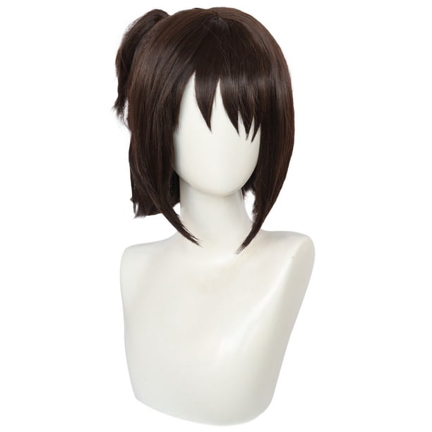 Peluca para cosplay de Hanji Zoe, disfraz de fiesta de anime, pelo sintético