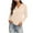Beige, variant on AKOEE Trendy Knit Cardigans for Women Lightweight Casual 3/4 Sleeve Button Down Scalloped Shrugs Sweater Tops (2XL, Green)