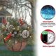 thumbnail image 4 of Pre-lit Artificial Christmas Hanging Flower Basket LED Lights Holiday Home Decor, 4 of 5