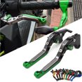 thumbnail image 4 of Maytalsory Robuste Moto Levier de Frein Poignée en Aluminium Durable pour des Performances Fiables Robuste Vert, 4 of 6