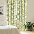 thumbnail image 3 of Ambesonne Kitchen Window Curtains, Exotic Delicious Garden, Each 28" W x 95" L, Fern Green Yellow White, 3 of 5