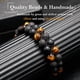 thumbnail image 5 of Pulsera Triple Protección Para Hombre Mujer, Genuino Premium Ojo De Tigre Negro, 5 of 5