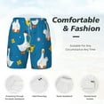 thumbnail image 4 of Kdxio Cartoon Goose Print Men'S Swim Trunks With Compression Liner 7 Inch Inseam Quick Dry Swim Shorts, 4 of 7