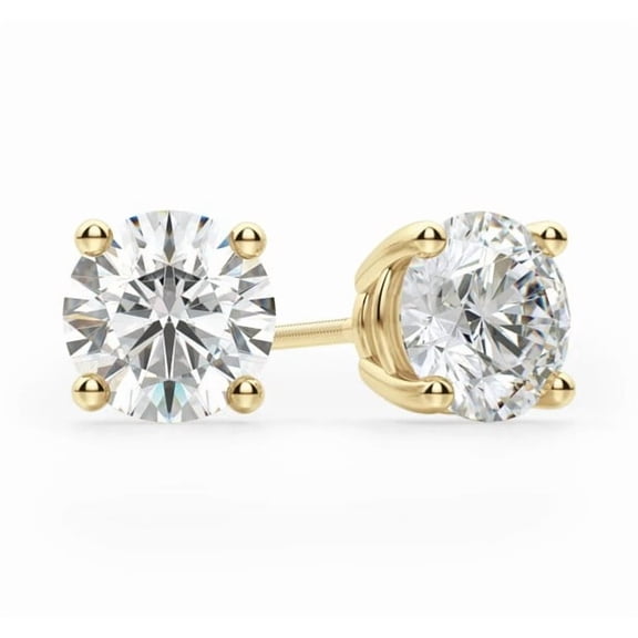 OM-RE Stud G Lab Created Diamond Earrings 2 ct. t.w. 14k, Gold