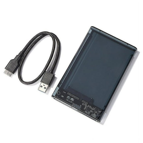 Amdohai Transparent Hdd Enclosure Usb3.0 2.5'' External Hard Drive Case 8tb Colour: Transparent gray