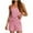 Pink, variant on Uaswgudfs Womens Cami Shorts Pajama Sets Soft 2 Piece Pj Lounge Set Sleep Sleepwear Henley Top