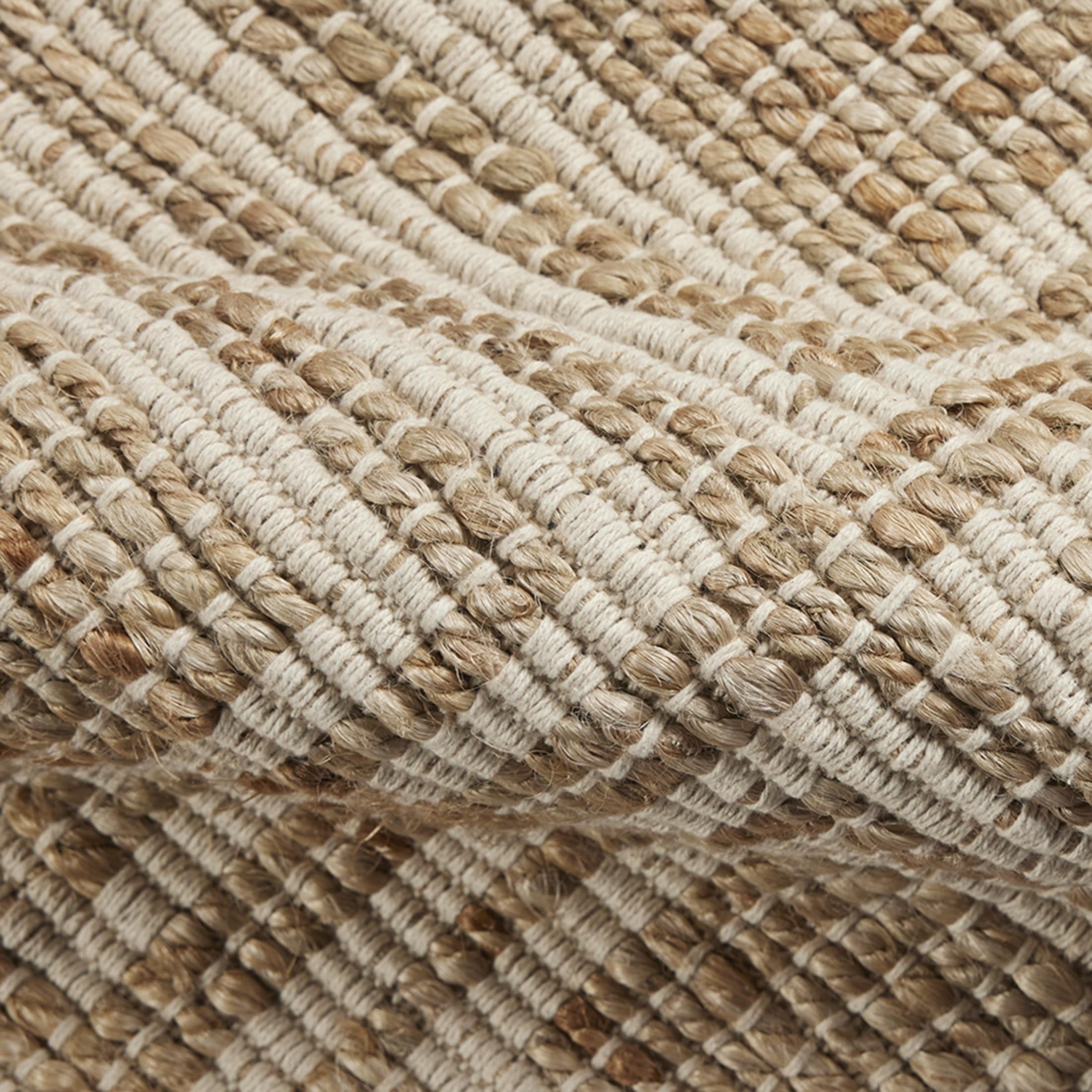 Better Homes & Gardens Interlocking Jute Accent Rug, Ivory & Natural, 24 in x 36 in