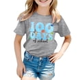 thumbnail image 4 of EHQJNJ Chandails en Molleton Col Rond Graphique Garçon et Fille Mode Décontractée Imprimé Col Rond Manches Courtes T-Shirt Haut Mignon pour Filles 10-12, 4 of 4