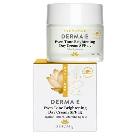 Derma E Even Tone Brightening Day Cream, SPF 15, 2