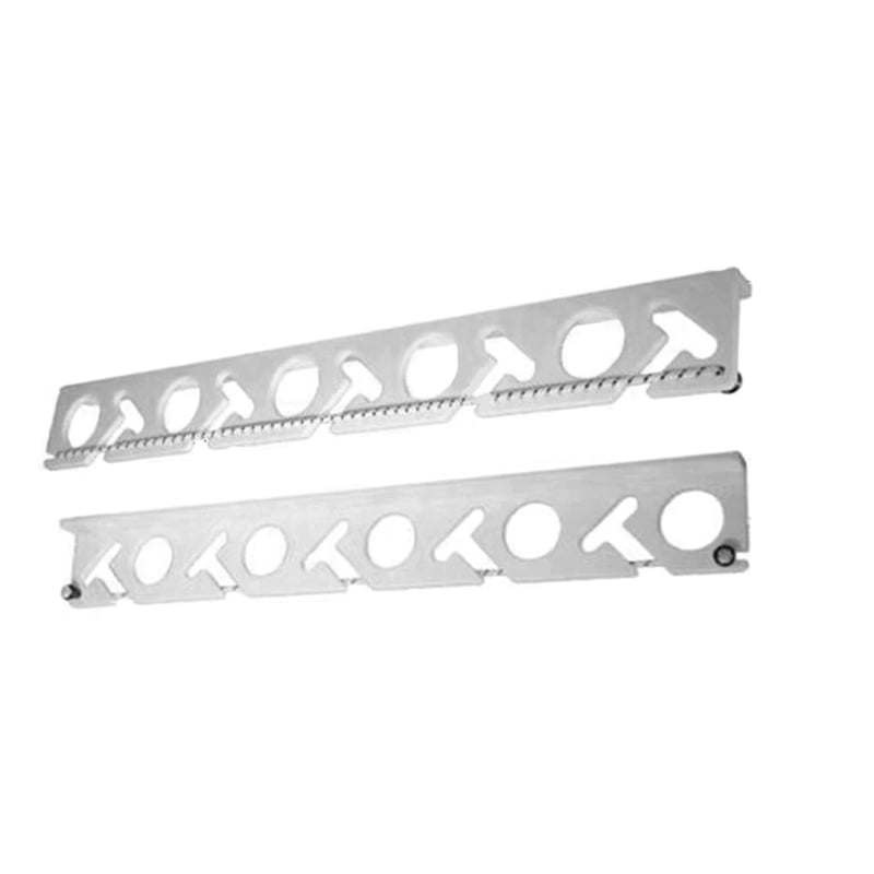 2-Pack Wall Mounted Fishing Rod Rack ABS Plastic Multi-Angle Ceiling or Wall Mount for Linear Rod Storage