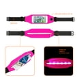 thumbnail image 2 of Running Sport Belt For Iphone 7/ 6/ 6s Or 5 Inches Device With Two Pockets And Led In Pink (5x5 Inches), 2 of 4