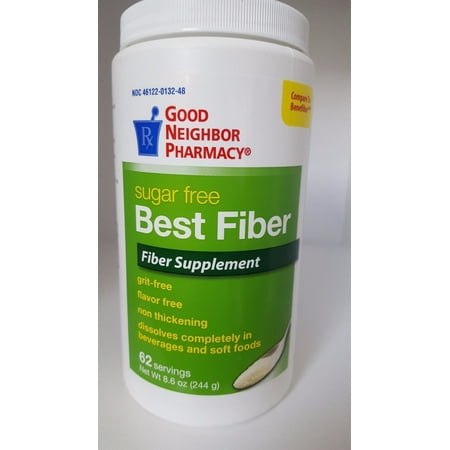 Gnp Best Fiber Sugar Free 62 dose Powder 8.6oz (The Best Fiber Supplement)