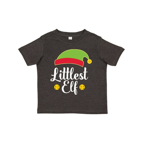 Inktastic Christmas Littlest Elf Holiday Boys or Girls Toddler T-Shirt
