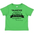 thumbnail image 3 of Inktastic Injustice Anywhere is a Threat to Justice Everywhere- Martin Luther King Jr. Boys or Girls Toddler T-Shirt, 3 of 5