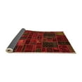 thumbnail image 2 of Ahgly Company Indoor Round Oriental Orange Modern Area Rugs, 5' Round, 2 of 4