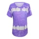 thumbnail image 4 of Tops Para Mujer Elegante Casual Tallas Grandes Blusas Camisas Estampado de Moda Camiseta de Manga Corta Cuello Redondo Odeerbi ODB154864, 4 of 5