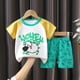 thumbnail image 1 of Ropa de verano para niños, Conjunto de camiseta y pantalón para bebé, traje de manga corta de dibujos animados, conjunto de 2 piezas qym unisex, 1 of 2