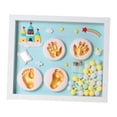 thumbnail image 3 of Marco de fotos para bebé, kit de huellas de pies y manos, recuerdo para recién nacidos, habitación infantil Azul, 3 of 8