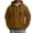 Khaki, variant on Chiccall Mens Hoodie Drawstring Half Zip Long Sleeve Hooded Sweatshirts Casual Athletic Workout Sweatshirts with Zipper Pockets
