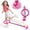 PINK, variant on Flooyes Light-Up Scoring Skip Ball Toy with Counter, FlexSkip for Kids, Ankle Bounce Ball with Timer and Cal Calculator, Birthday Gifts for Girls Age 5 6 7 8 9 10+(Pink)