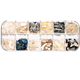 thumbnail image 1 of Pegatinas de uñas de conchas marinas de colores, calcomanías de uñas de abulón natural, rodajas de lentejuelas de sirena con purpurina iridiscente 3D para manicura en salón de manicura en, 1 of 5