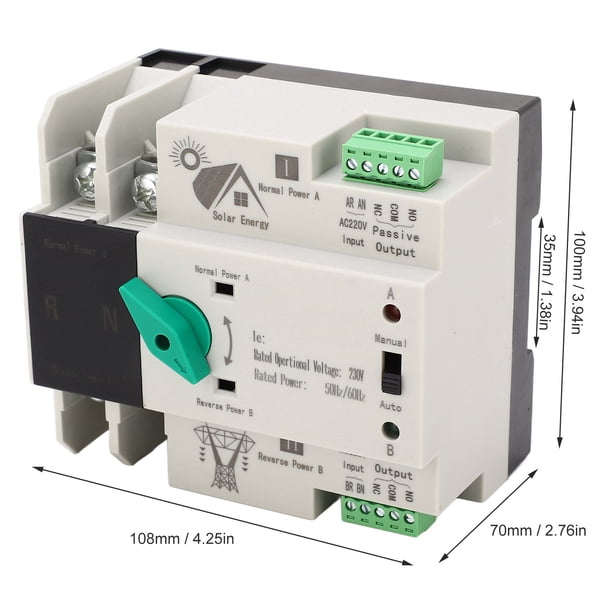 Interruptor de transferencia automática de doble potencia, interruptor de salida de transferencia automática de doble potencia P Interruptor de transferencia automática de doble potencia