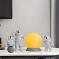 thumbnail image 4 of Abbracc 2 Set Astronaut Figurine Set Home Decor Cute Sstronaut Statue Desktop Decors, 4 of 8