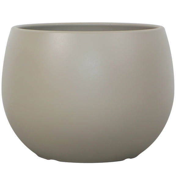 Mainstays Jordan 8" x 8" x 6" Medium Round Birch Gray Resin Planter