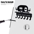 thumbnail image 3 of Camper Key Holder for Wall Decorative, Camping Decor, Travel Trailer Accessories, Metal Key Rack Hanger With Shelf and 6 Hooks, Rustic RV Storage and Organization, Gifts, 3 of 7