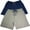 Blue Depth/Active Grey Heather, variant on Men's and Big Men's 100% Cotton ComfortSoft Jersey Knit Sleep Shorts, 2-Pack