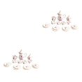 thumbnail image 4 of QualitChoice Mini House Tableware Set Fitting Miniature Teapot Model Kitchen Adornment Interesting Dinnerware Kit Models Accessories Tulips 2Set, 4 of 6