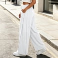thumbnail image 7 of Womens Wide Leg Sweatpants High Waisted Barrel Drawstring Joggers Athletic Summer Fall Workout Pants with Pockets, 7 of 7