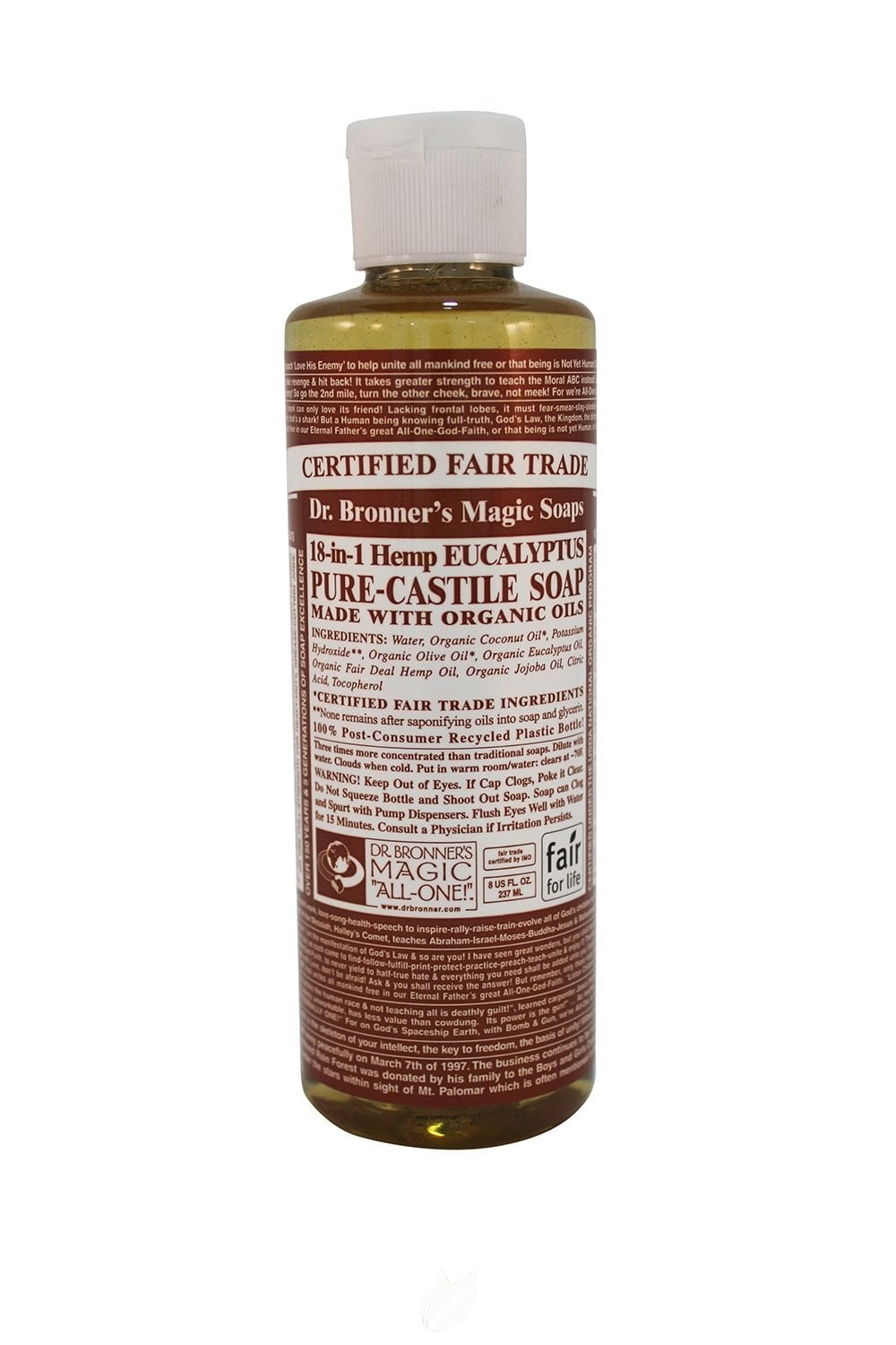Dr. Bronner'S Magic Soaps Organic Castile Liquid Soap Eucalyptus 8