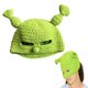 thumbnail image 2 of Sombrero De Cúpula De Lana, Gorro Unisex De Otoño E Invierno Gorros De Dibujos Animados Verdes Tejidos A Mano Diseño De Clase Mundial, 2 of 8