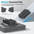 thumbnail image 3 of Soporte vertical para laptop OMOTON ajustable de aluminio, 3 ranuras, negro, 3 of 8