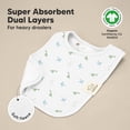 thumbnail image 4 of Paquete de 8 baberos orgánicos para bebés KeaBabies superabsorbentes, 4 of 9
