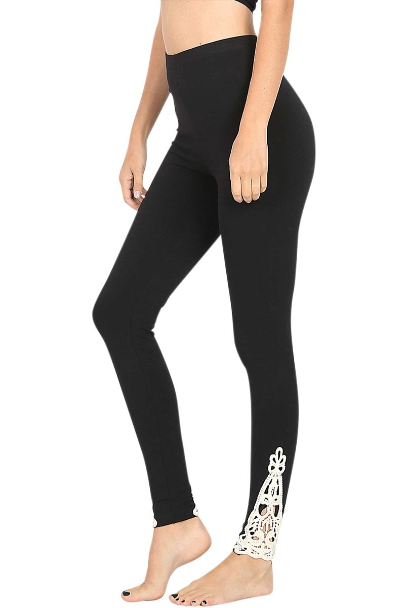 Womens High Waist Cotton Ankle Length 