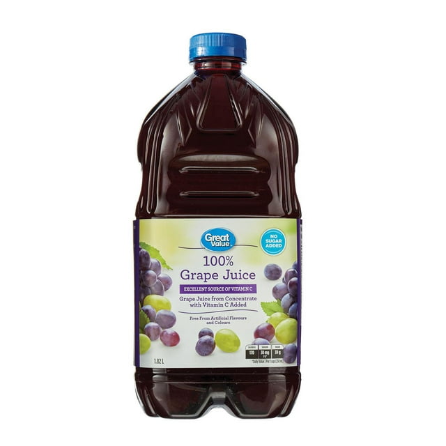 Great Value 100 % Grape Juice 1.82L