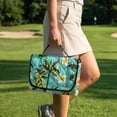 thumbnail image 4 of Psesaysky Golf Cart Seat Covers Tropical Palm Tree Flower Golf Cart Seat Blanket with 4 Pockets and Handle, Non-slip Universal Fit for EZGO, Yamaha, Club Car and Other 2-Seat Carts, 51"x 30.3", 4 of 8