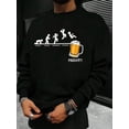 thumbnail image 6 of Men Letter Graphic Sweatshirt, 6 of 6