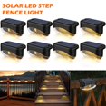 thumbnail image 1 of PENGXIANG Solar Deck Lights Outdoor IP65 Waterproof Solar Step Light Warm Light Powered Decorative for Walkway Backyard Railing 5LED, 1 of 11