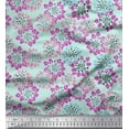 thumbnail image 1 of Soimoi Cotton Cambric Fabric Flower Artistic Print Fabric by the Yard 42 Inch Wide, 1 of 3
