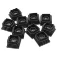 thumbnail image 1 of Raindrops 10Pcs Square Plastic Hole Plugs for Multi Functional Use Black Floor Protection, 1 of 8