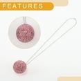 thumbnail image 5 of Unique Bargains 1 Pc Rhinestones Diamond Ball Car Rear View Mirror Pendant Accessories Car Hanging Ornament Pink, 5 of 6