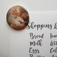 thumbnail image 2 of Christmas Holiday Santa Painting Tree Ornament Kitchen Refrigerator Locker Button Magnet, 2 of 6
