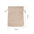 thumbnail image 2 of 20pc 20 Pcs Burlap Bags with Drawstring Gift Bags Jewelry Pouch for Wedding Party Arts Crafts Projects Presents Snacks Jewelry 7x5 Inches, 2 of 4