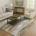 thumbnail image 7 of Addison Rugs Mayfield Premium Machine Washable Transitional Waves Beige Rectangle Rug, 9' x 12', 7 of 7