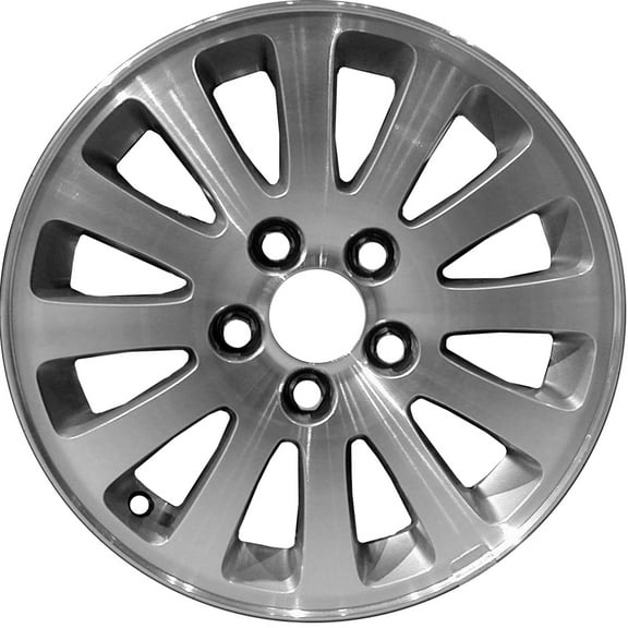 Remanufactured Machined and Painted Silver Aluminum Wheel 16 x 7 9596687 fits 2006-2008 Buick Lucerne