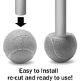 thumbnail image 5 of 4 PCS Precut Walker Tennis Balls for Furniture Legs and Floor Protection, Heavy Duty Long Lasting Felt Pad Glide Coverings (Grey), 5 of 8