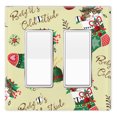 thumbnail image 1 of WIRESTER 2-Gang Decorator Light Switch Plate/Wall Plate Cover, Stocking Christmas Bells, 1 of 6